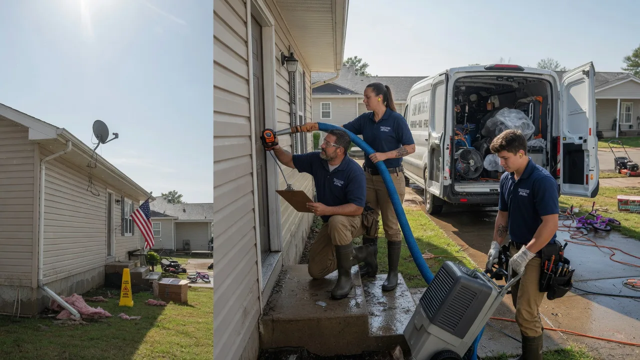 Ceiling Water Damage Restoration in Moscow, IA near me